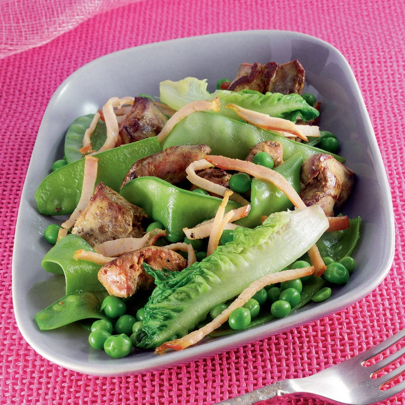 Photo de/du Foies de volaille aux pois par WW