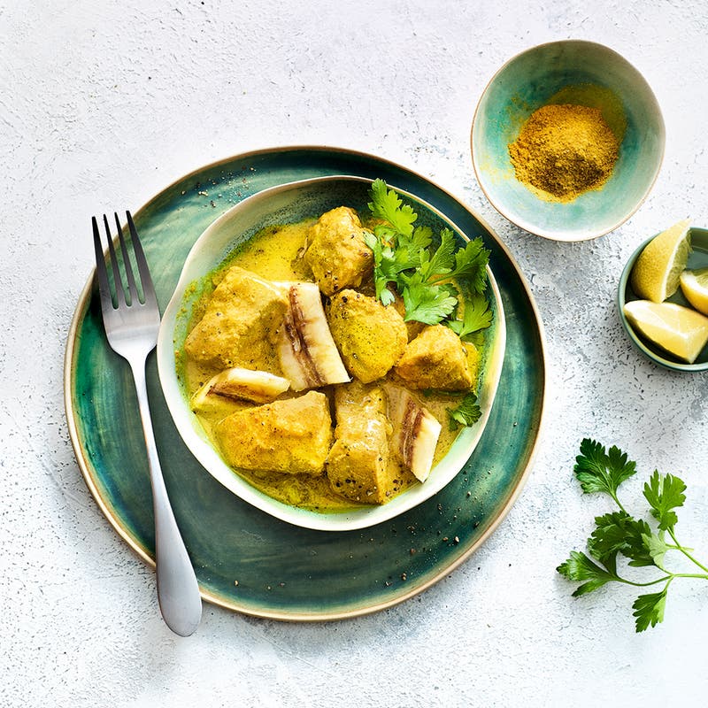 Curry de porc au lait de coco