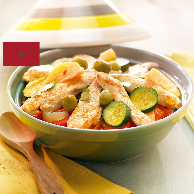 Tajine de poulet à la marocaine