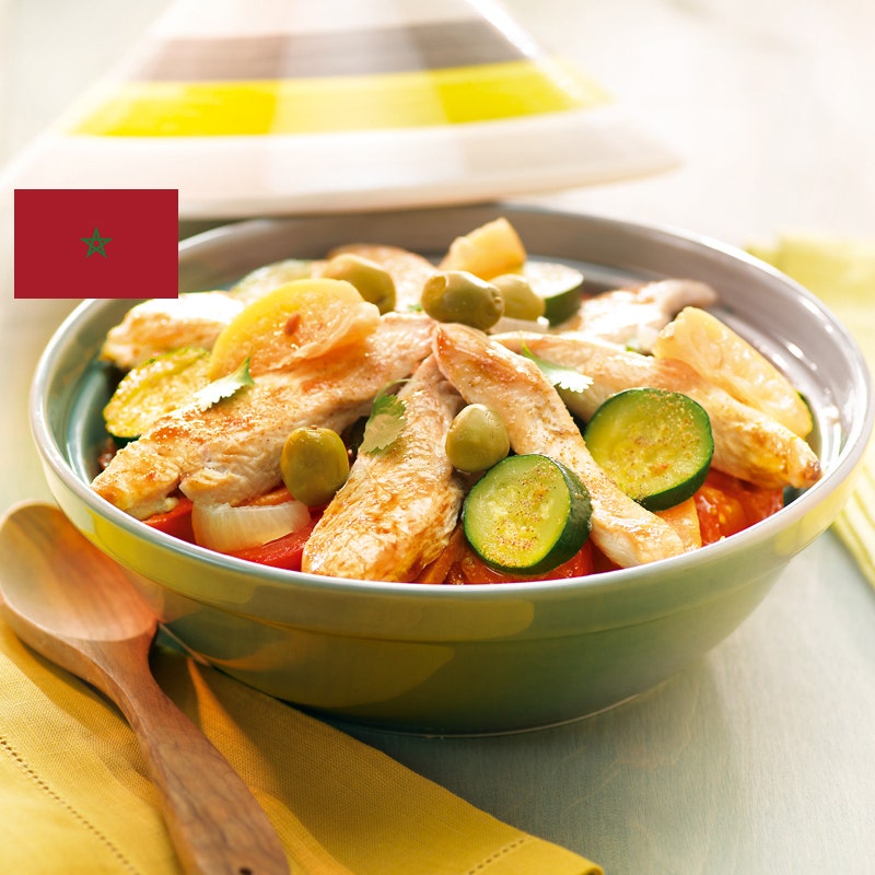 Tajine de poulet à la marocaine