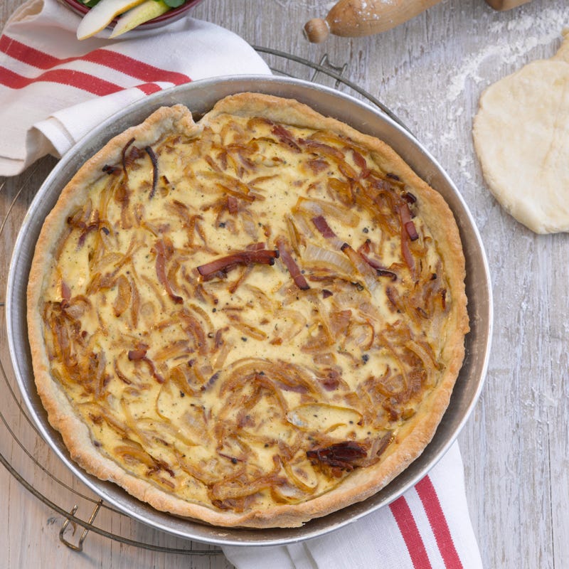 Photo de/du Quiche paysanne et sa salade de mâche aux poires par WW