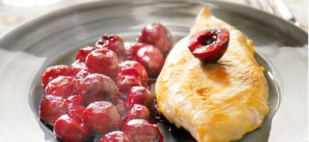 Pintade aux cerises