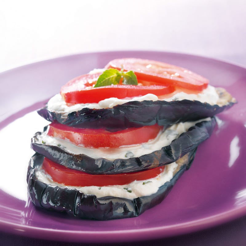 Photo de/du Millefeuille d'aubergines à la ricotta et à la menthe par WW