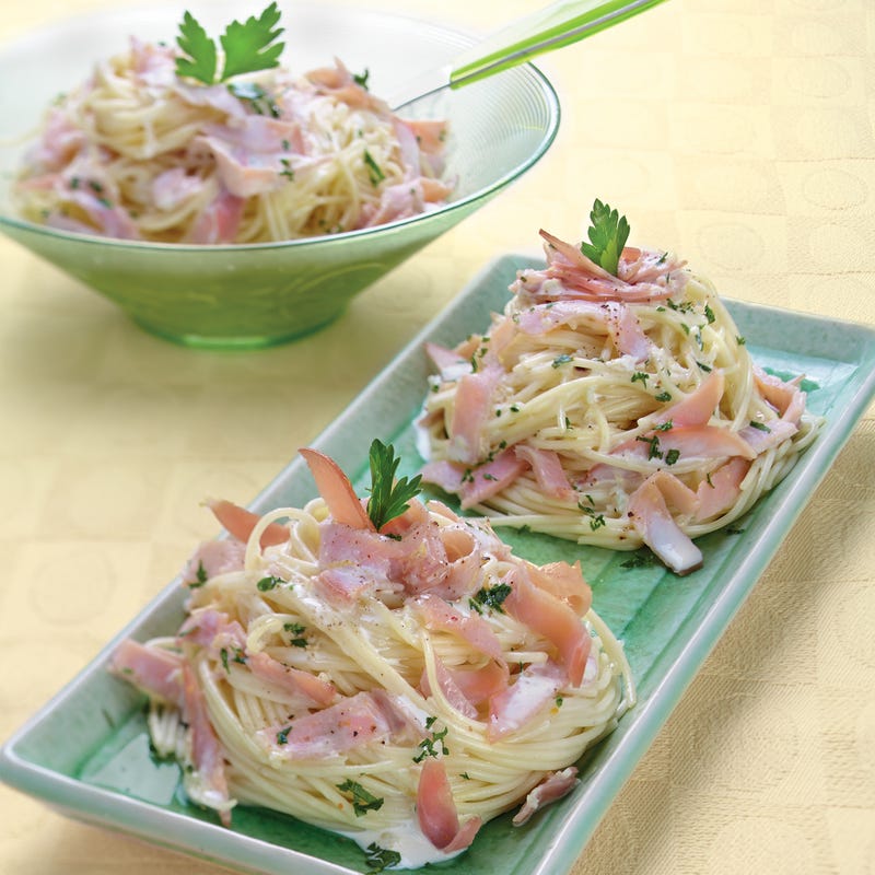 Spaghetti façon carbonara