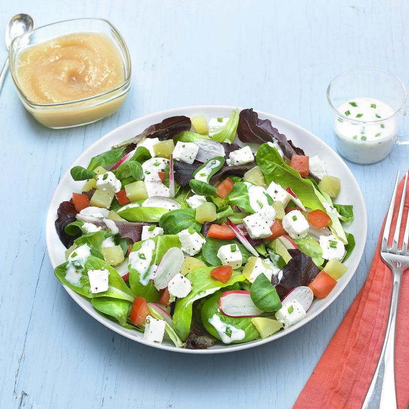 Photo de/du Salade au chèvre frais par WW