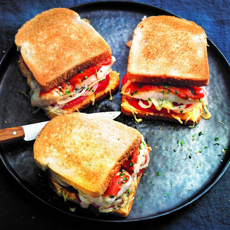 Croque monsieur de poisson