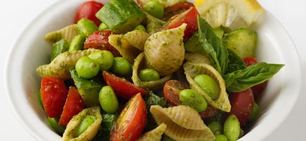 Salade de pâtes au pesto