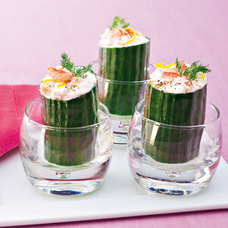 Photo de/du Concombres farcies au crabe, aneth et fromage blanc par WW