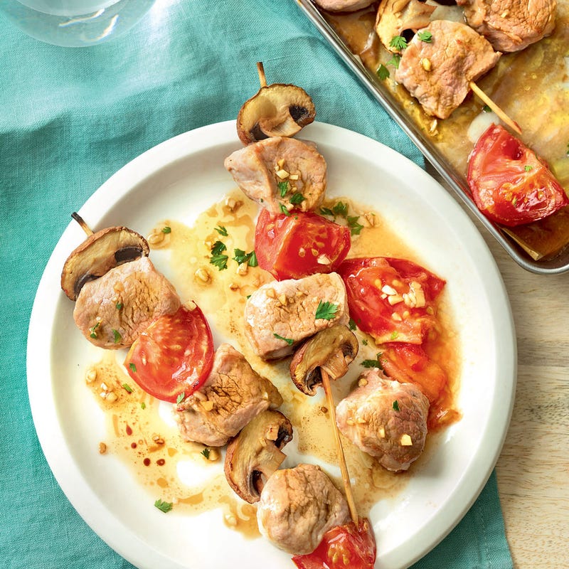 Photo de/du Brochettes de porc à l'asiatique par WW