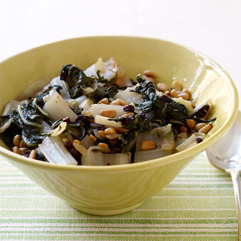 Photo de/du Poêlée de blettes aux pignons et raisins secs par WW