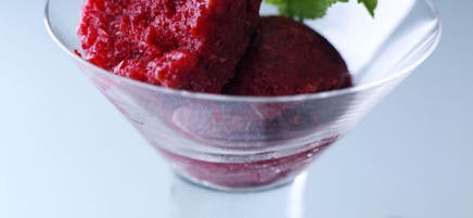 Sorbet aux fruits rouges