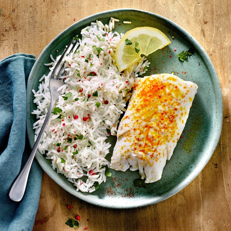 Poisson à l'unilatérale au riz parfumé6