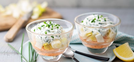 Verrines au saumon