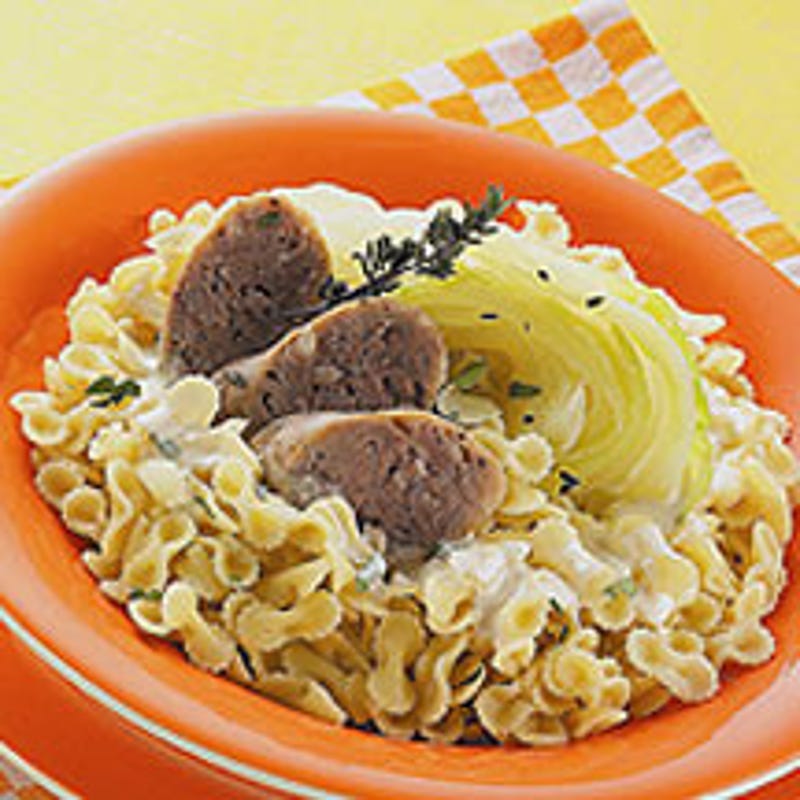 Photo de/du Farfallines au chou et à la saucisse par WW