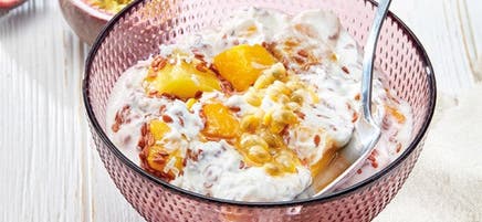 Skyr à la mangue pour le petit déjeuner