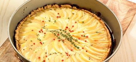 Tarte sucrée-salée à la poire