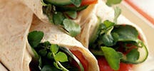 Wraps salade et houmous