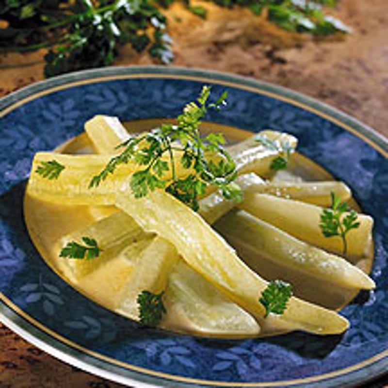 Photo de/du Concombre sauce poulette par WW