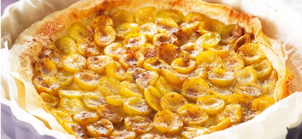 Tarte Krousty fine à la mirabelle