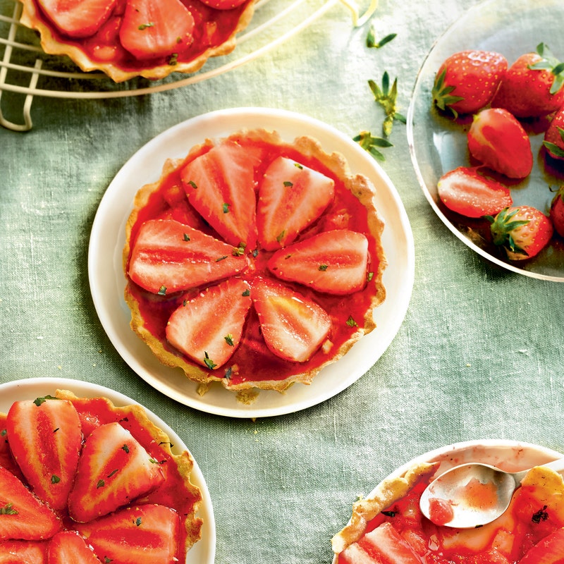 Tartelettes fraise basilic