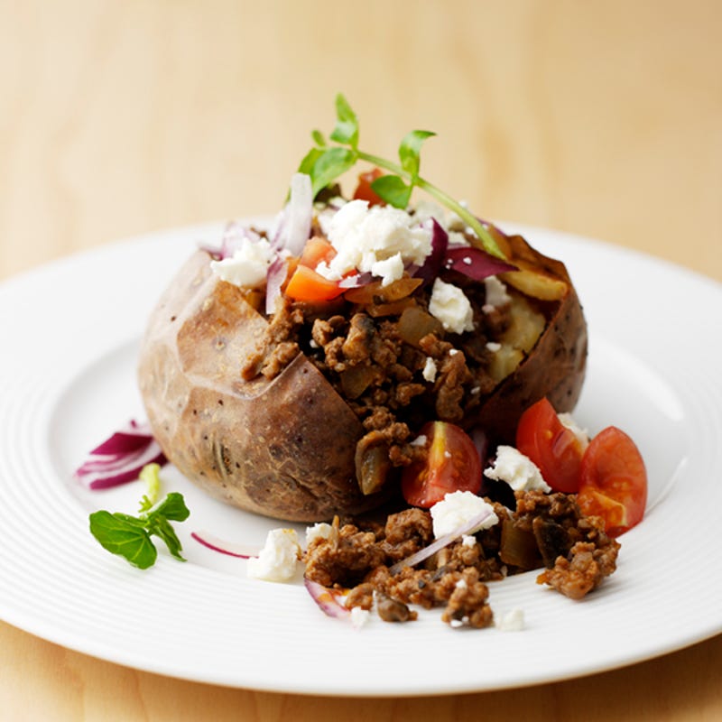 Photo de/du Pomme de terre au four à la viande et au fromage par WW