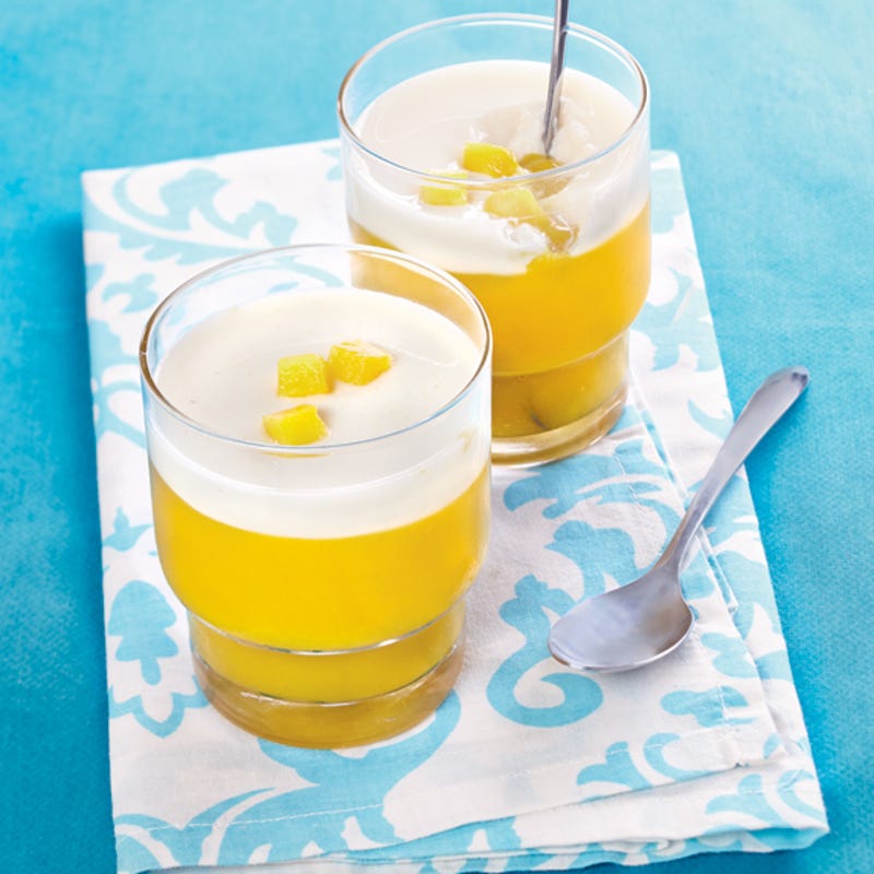 Crème bavaroise mangue et coco
