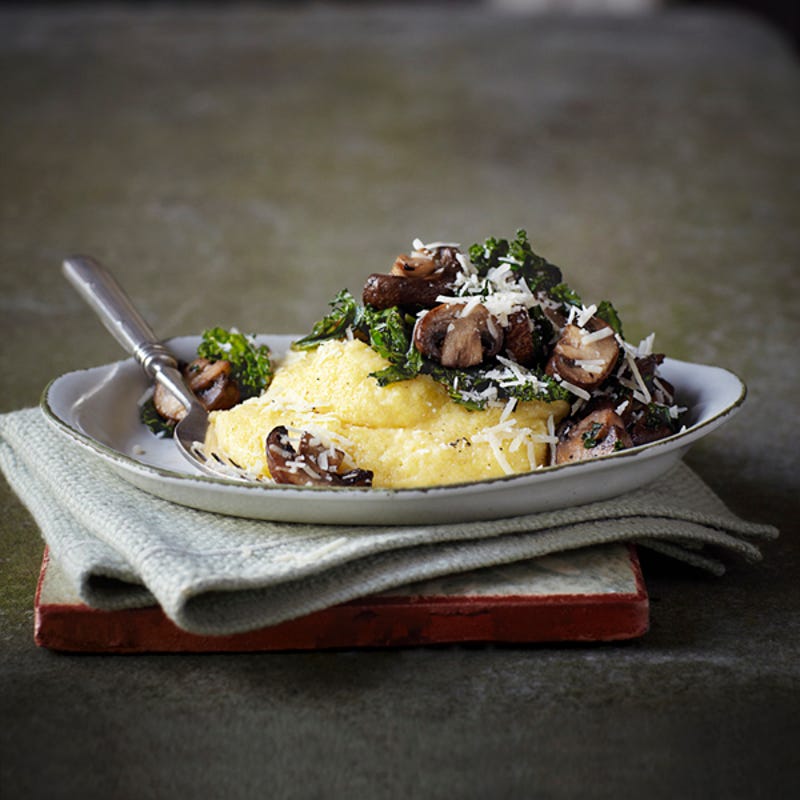 Photo de/du Champignons et kale sautés, polenta au fromage par WW