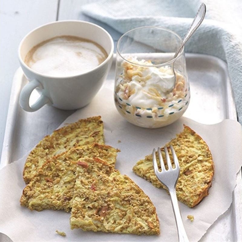 Tartelette matinale à la crème de skyr et de pomme