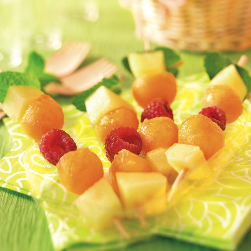 Photo de/du Brochette aux deux melons par WW