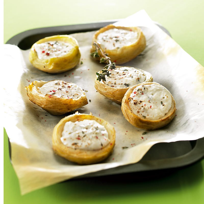 Photo de/du Fonds d'artichauts gratinés au chèvre frais par WW