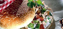 Hamburger crudités