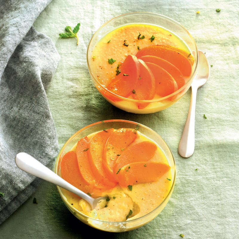 Crème abricotée au lait d’amande