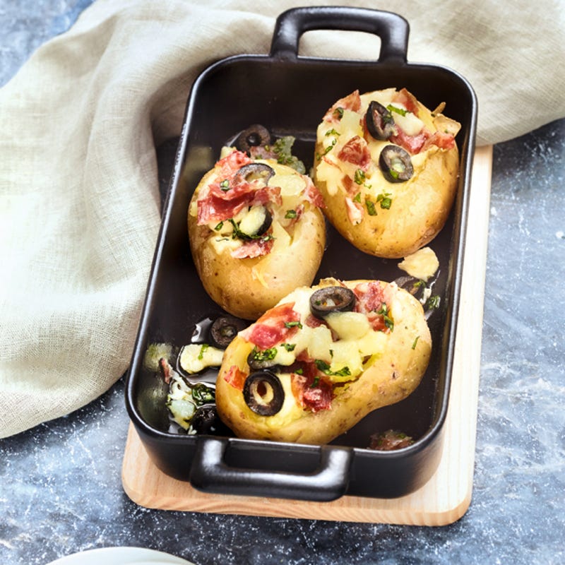 Photo de/du Pommes de terre farcies à la mozzarella par WW