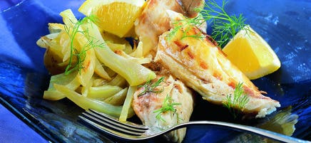 Loup grillé à l'anis