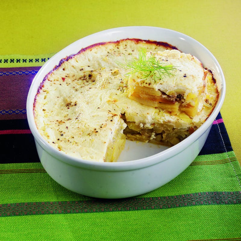 Photo de/du Gratin d'anchois au fenouil et pommes de terre par WW