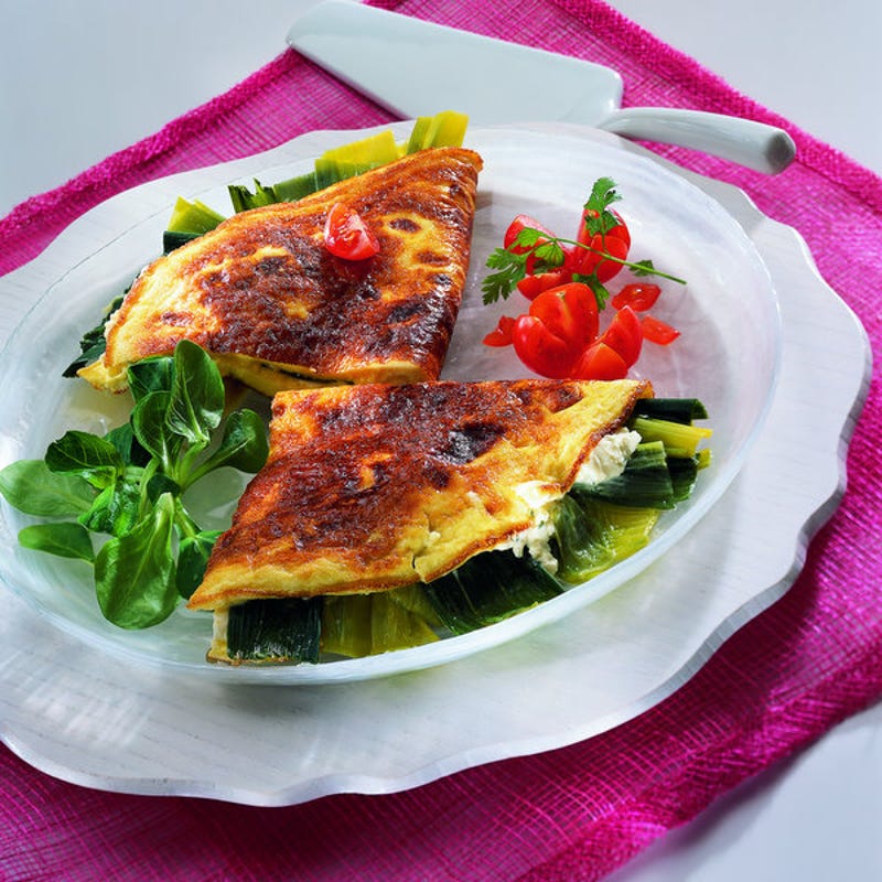 Photo de/du Omelette aux poireaux primeurs par WW