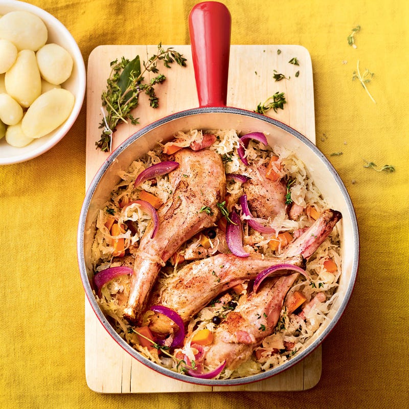 Photo de/du Lapin à la choucroute par WW