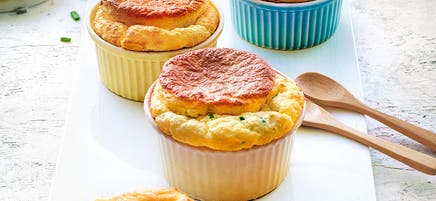 Petit soufflé au fromage blanc