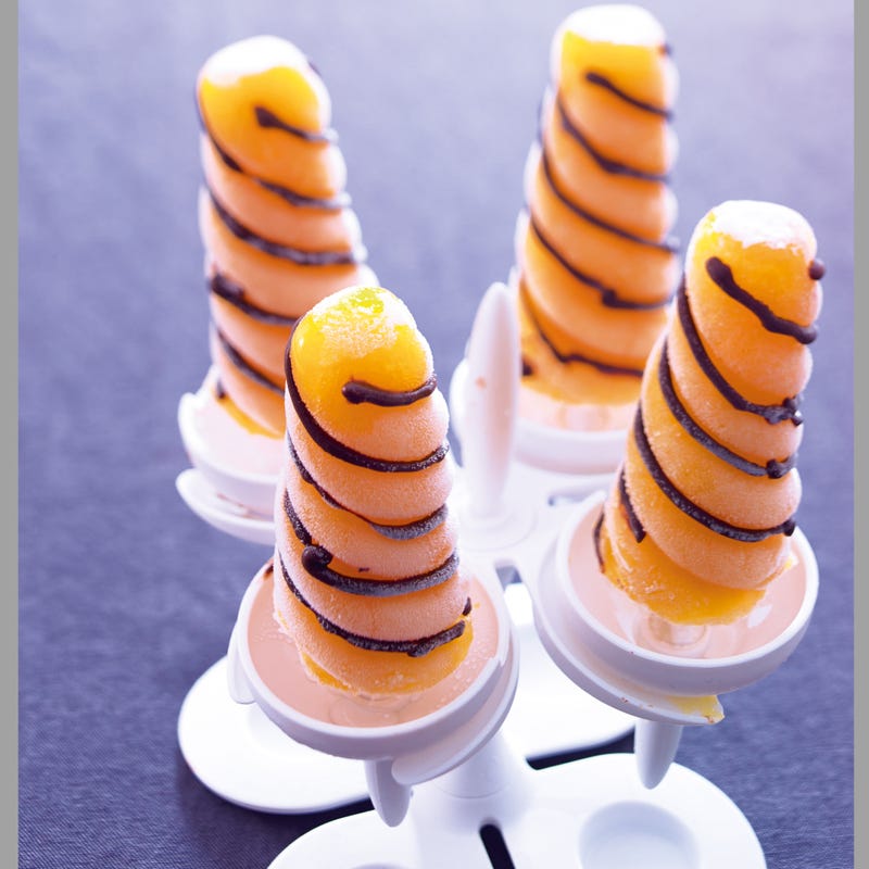 Esquimaux à l'orange marbrés de chocolat