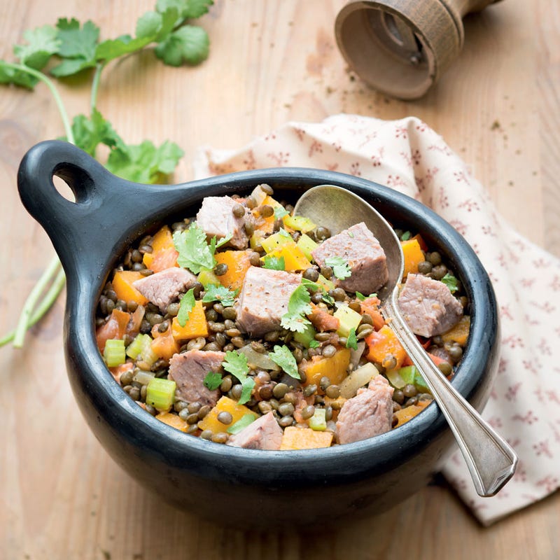 Photo de/du Palette aux lentilles et potiron par WW