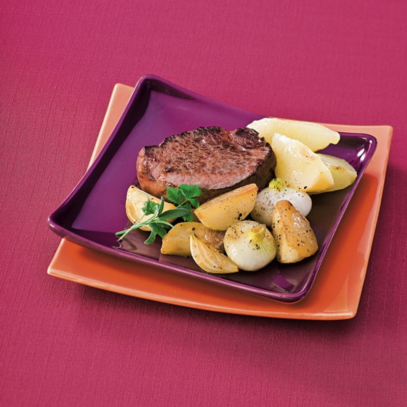 Photo de/du Noisettes de chevreuil rôties et poires fondantes par WW