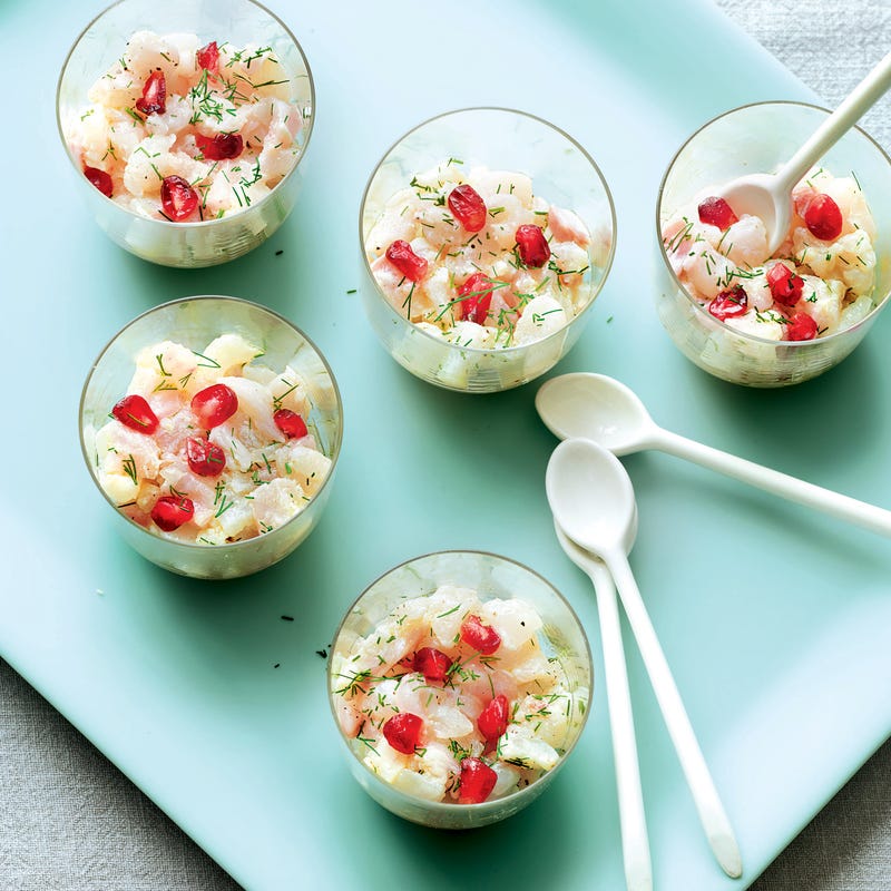 Tartare de daurade et grenade