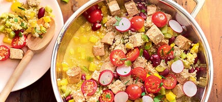 Quinoa végétarien aux agrumes