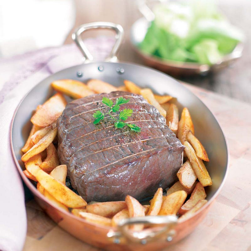 Photo de/du Rôti de bœuf au jus, pommes western par WW
