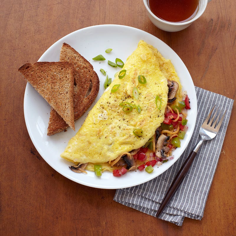 Photo de/du Omelette aux légumes et toasts par WW