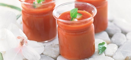 Gaspacho à l'eau de rose
