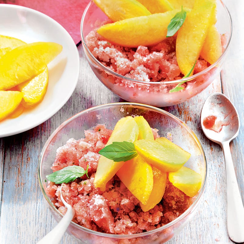 Photo de/du Sorbet pastèque et nectarines fraîches par WW