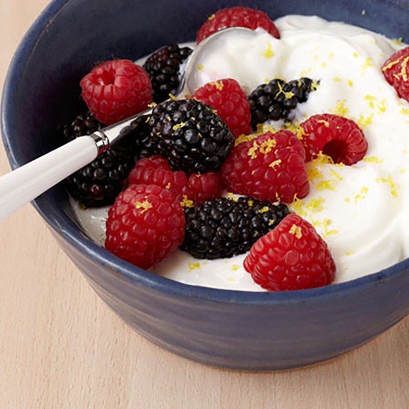 Fromage blanc 0% aux fruits rouges