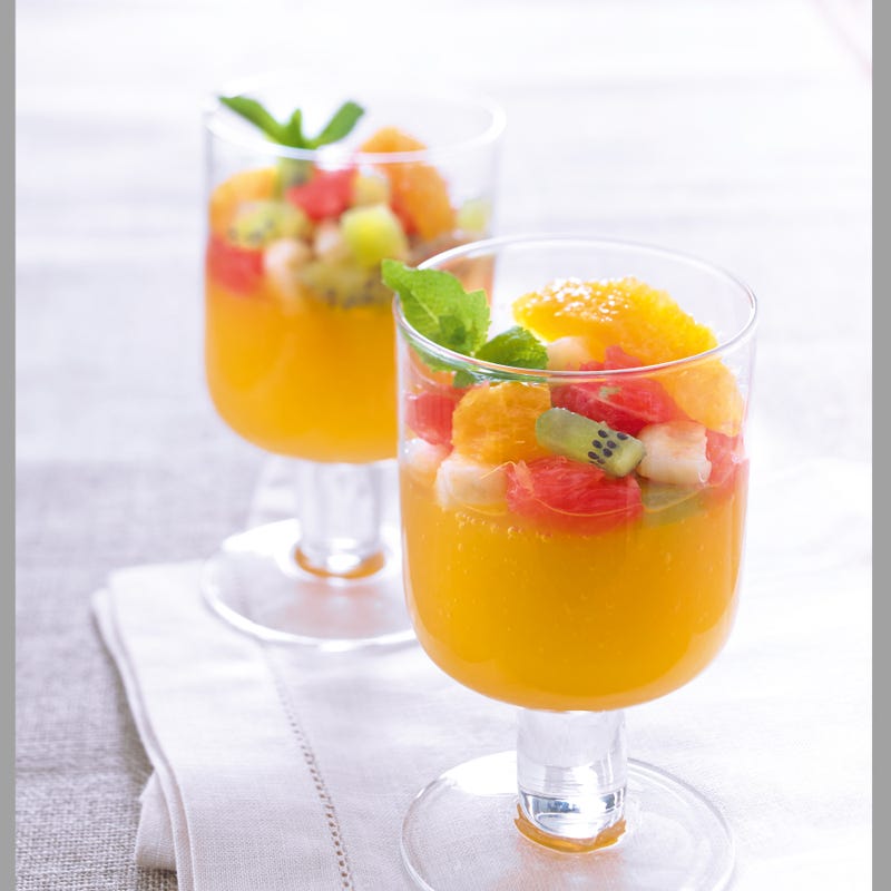 Gelée de clémentine aux fruits frais