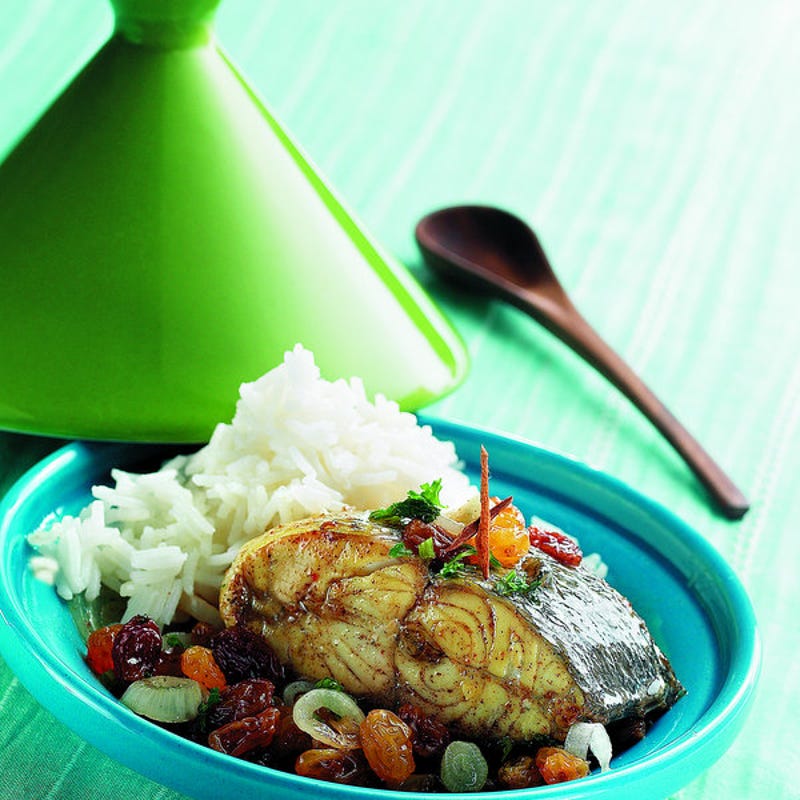 Photo de/du Tajine de dorade au miel et raisins blonds par WW